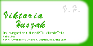 viktoria huszak business card